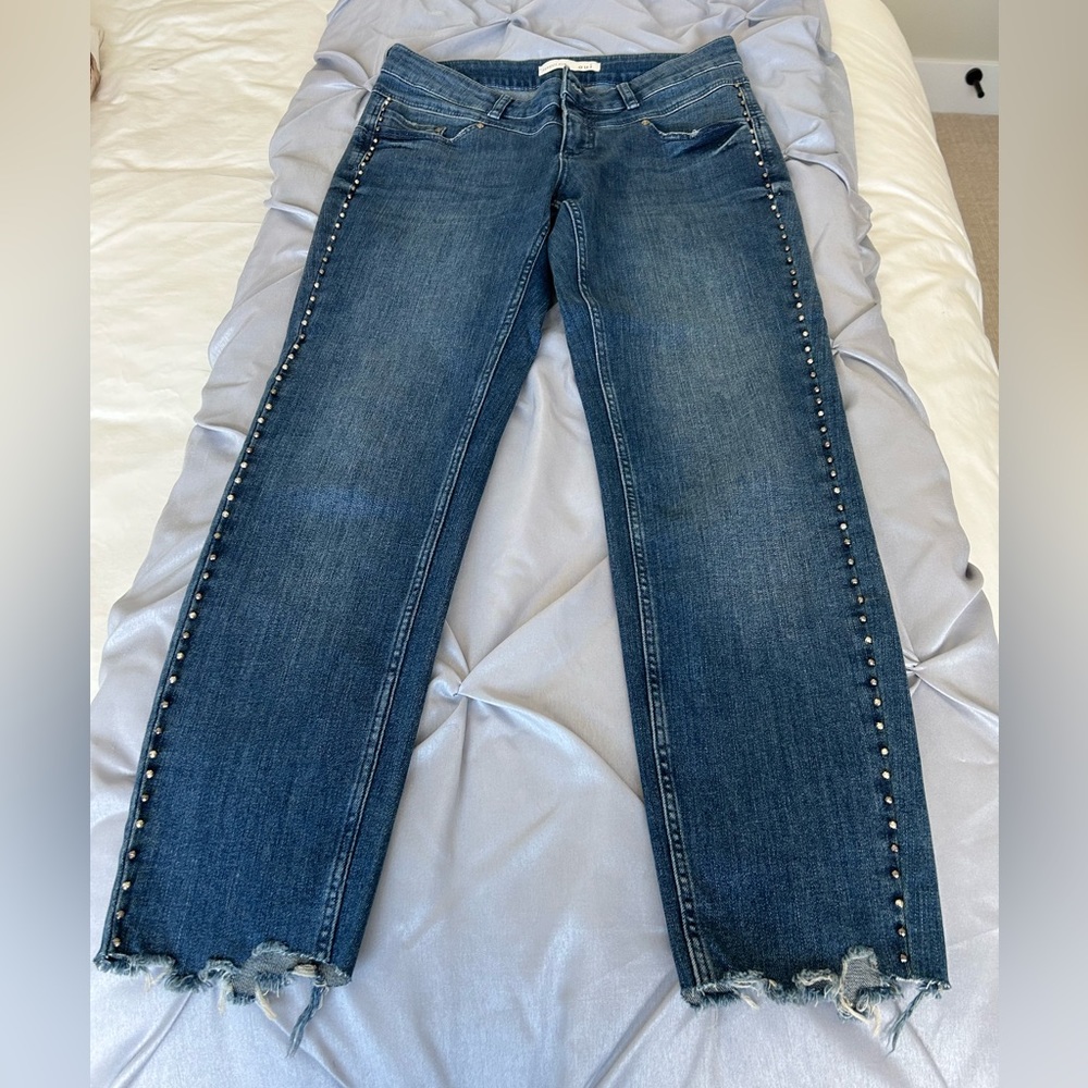 Newport slim Oui jeans with detail